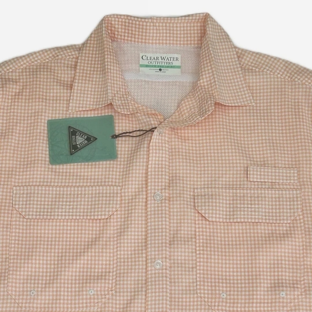 ClearWater Outfitters Shirt Mens Quick Dry Vented Outdoor Button Short Sleeve